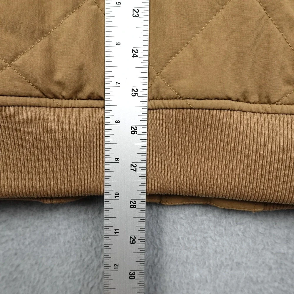 The North Face Sherpa Lined Cuchillo Quilted Jacket Mens XL Brown Hoodie Utility